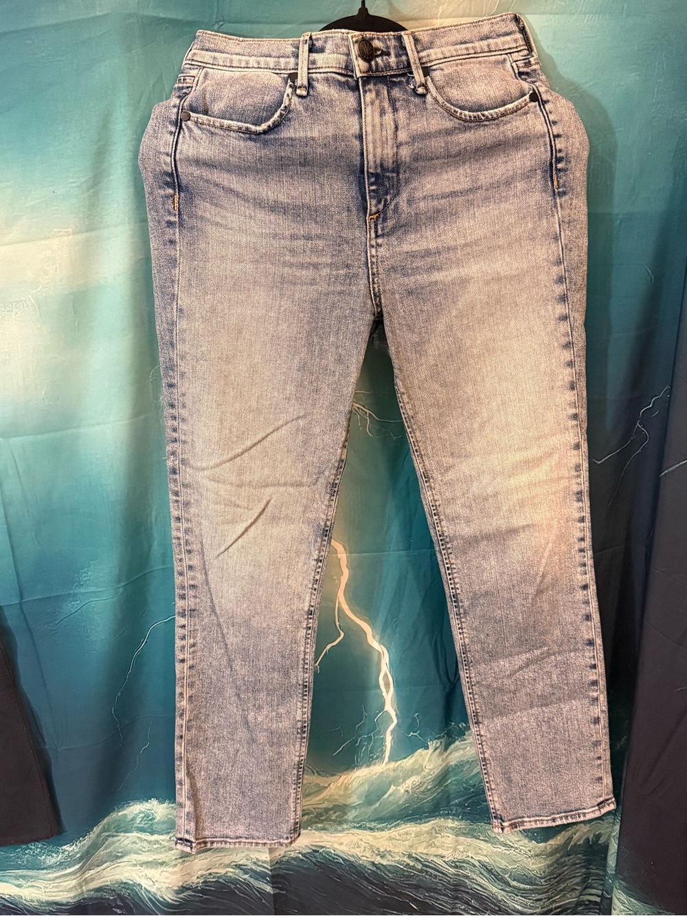 rag & bone Light Blue High-Rise Skinny Jeans